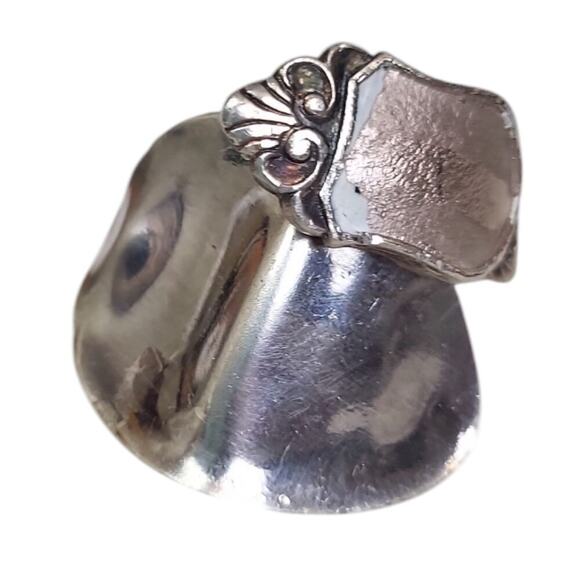 Spiral Sterling Silver Spoon Ring - Picture 1 of 10